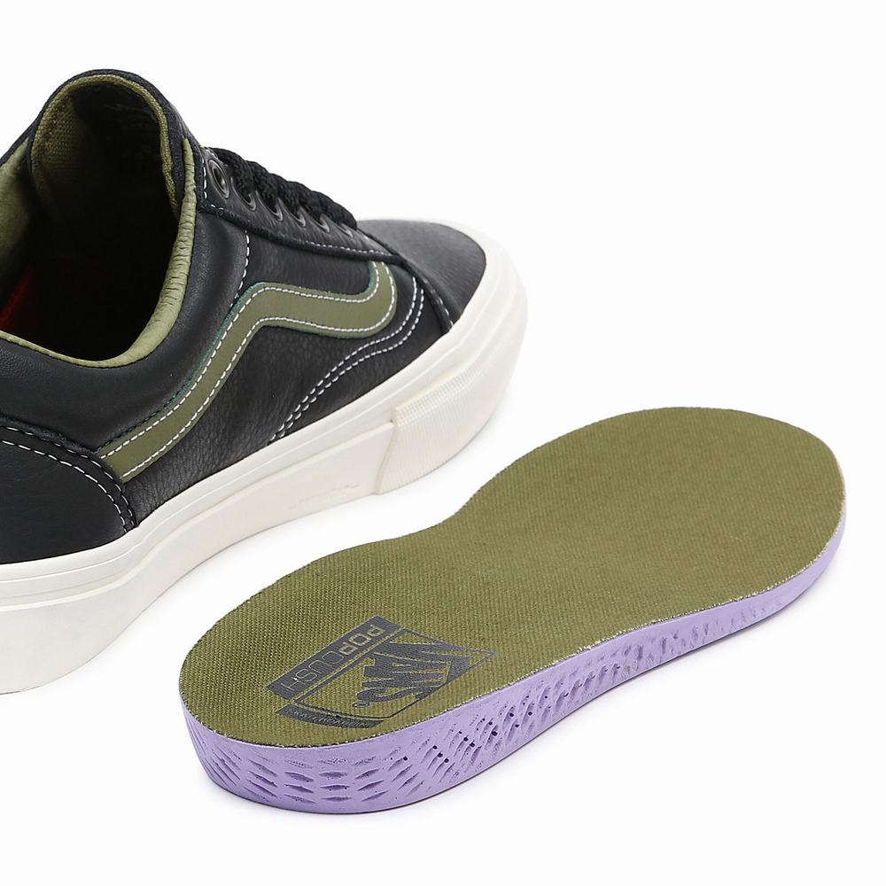 Tenis Vans Skate Old Skool Mujer Negras | LQP102489