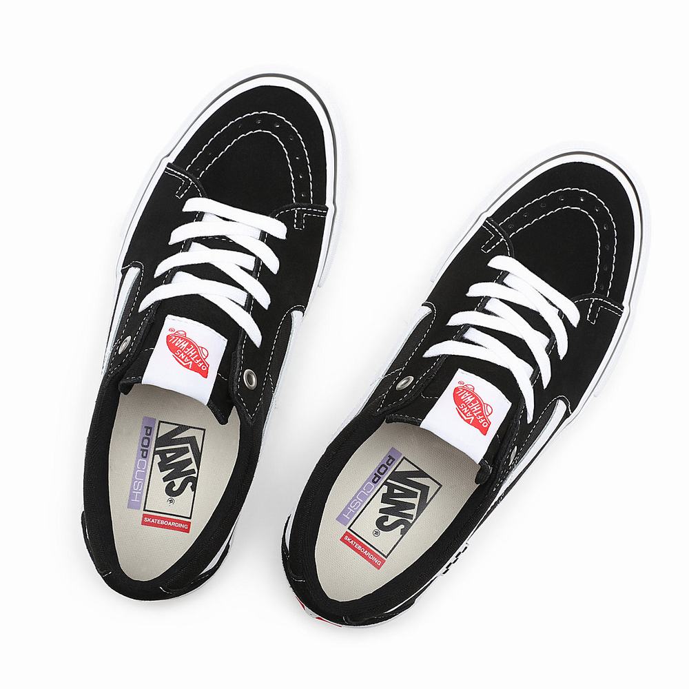 Tenis Vans Skate Sk8-Low Hombre Negras | IBW609531