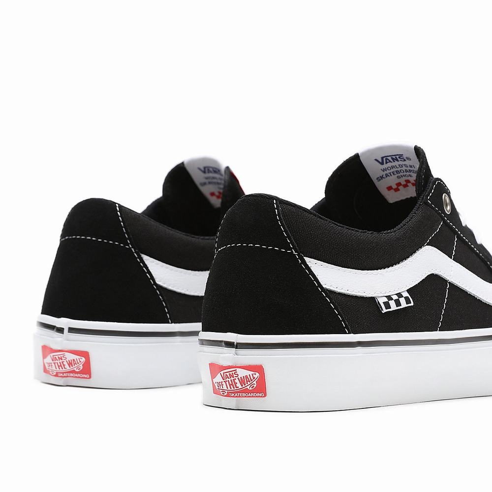 Tenis Vans Skate Sk8-Low Hombre Negras | IBW609531