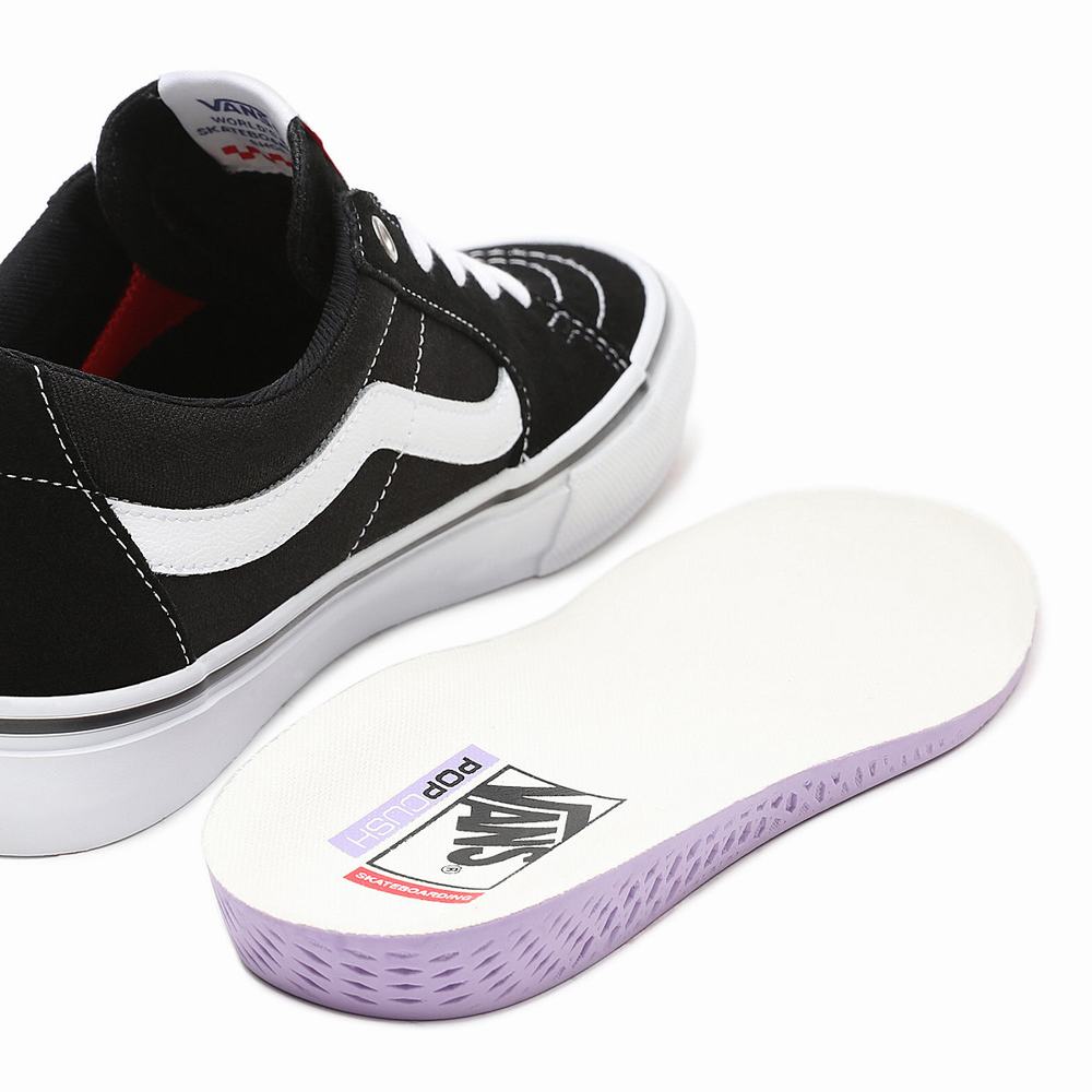 Tenis Vans Skate Sk8-Low Hombre Negras | IBW609531