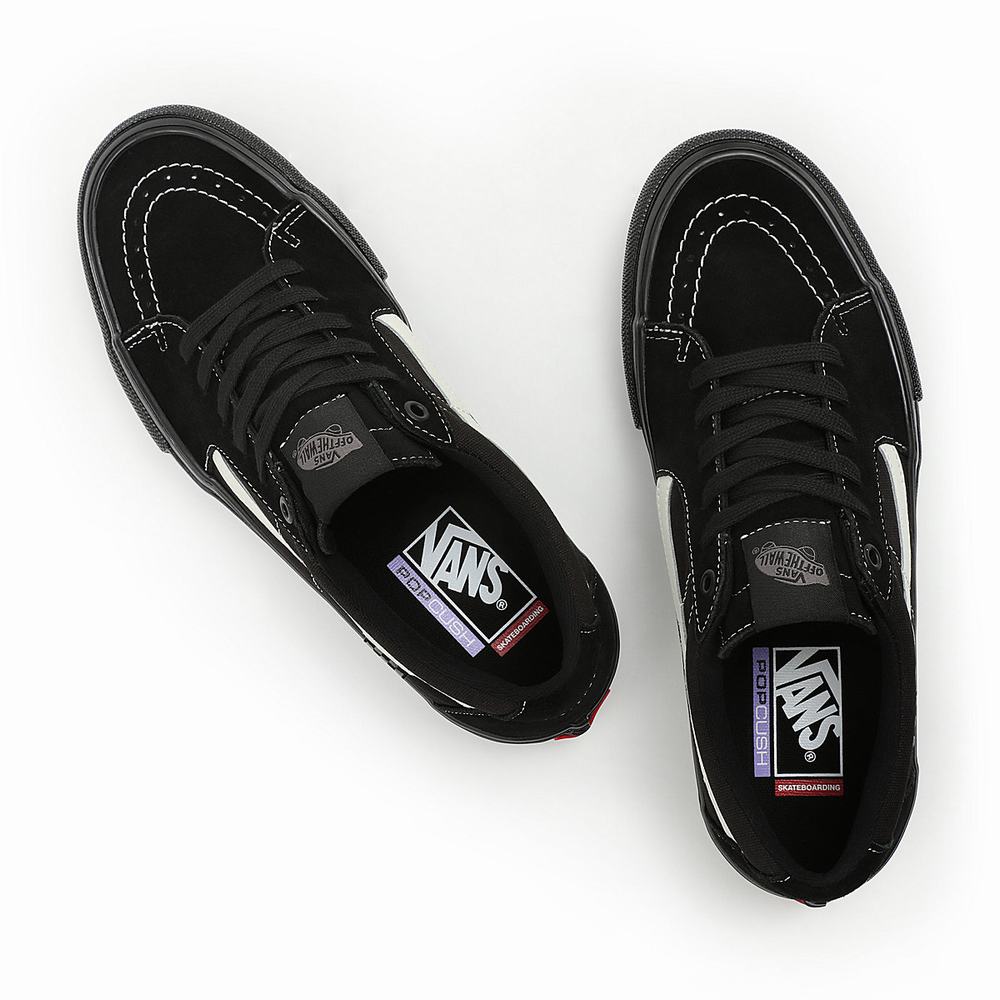 Tenis Vans Skate Sk8-Low Hombre Negras | YXQ769213