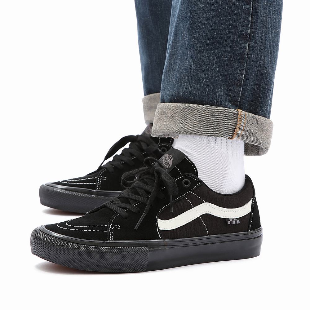 Tenis Vans Skate Sk8-Low Hombre Negras | YXQ769213