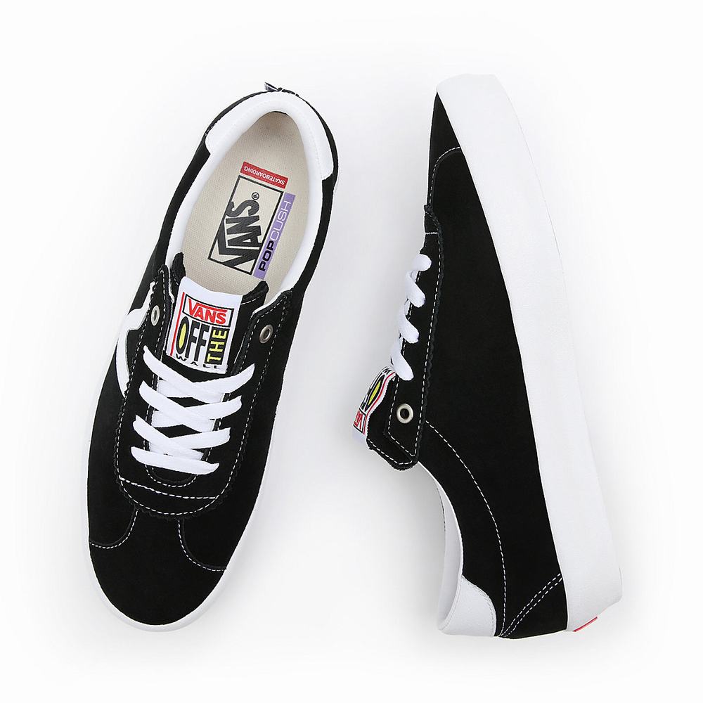 Tenis Vans Skate Sport Hombre Negras | WPR195476