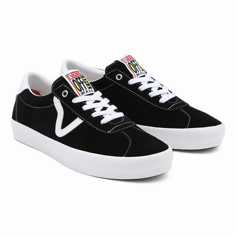 Tenis Vans Skate Sport Hombre Negras | WPR195476