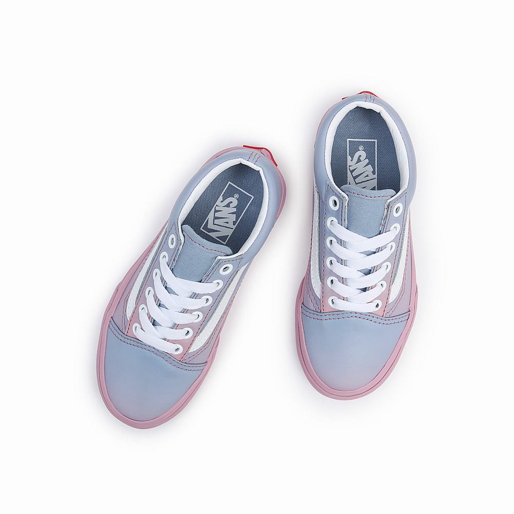 Tenis Vans Skool (8-14 years) Niños Azules/Rosas | AFY925371