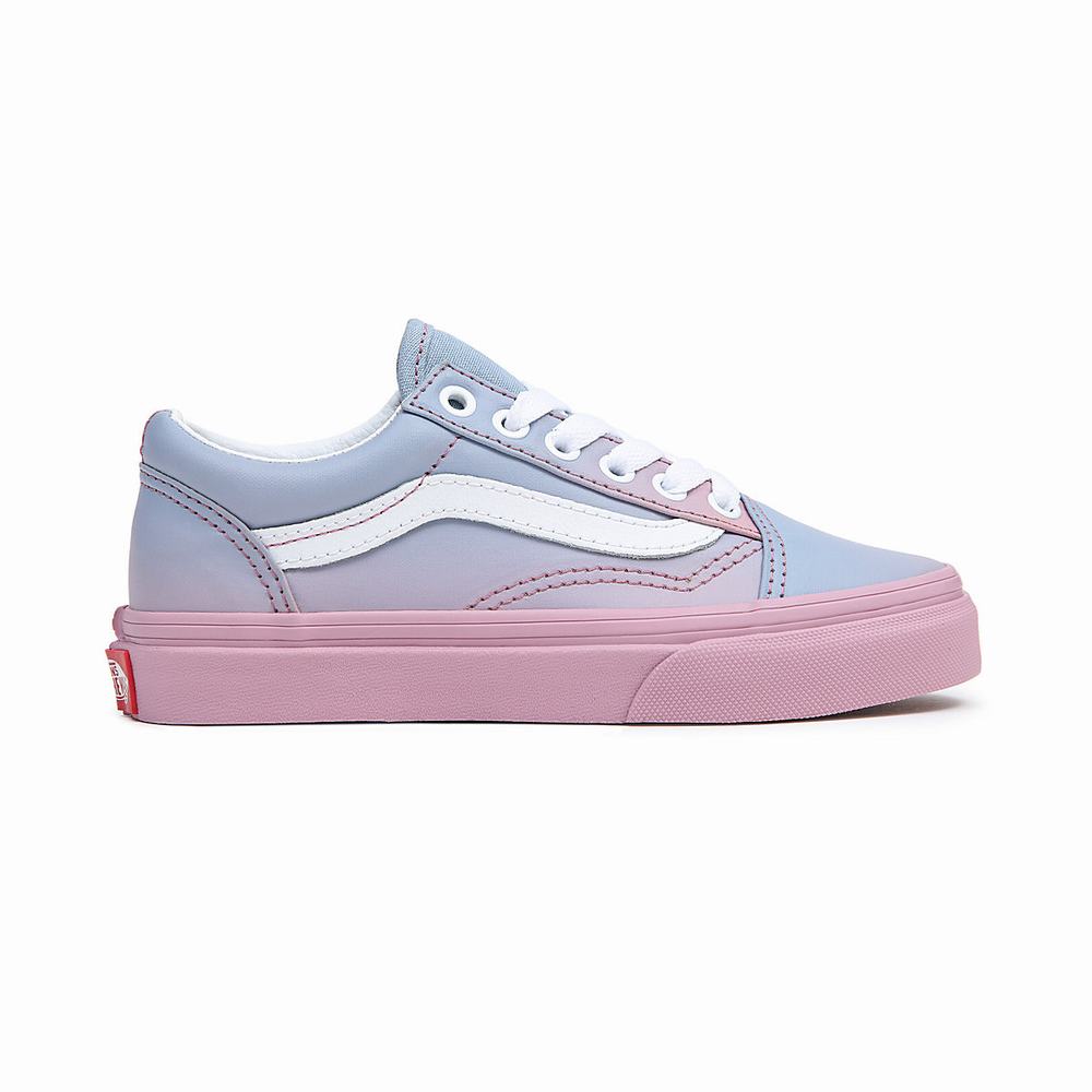 Tenis Vans Skool (8-14 years) Niños Azules/Rosas | AFY925371