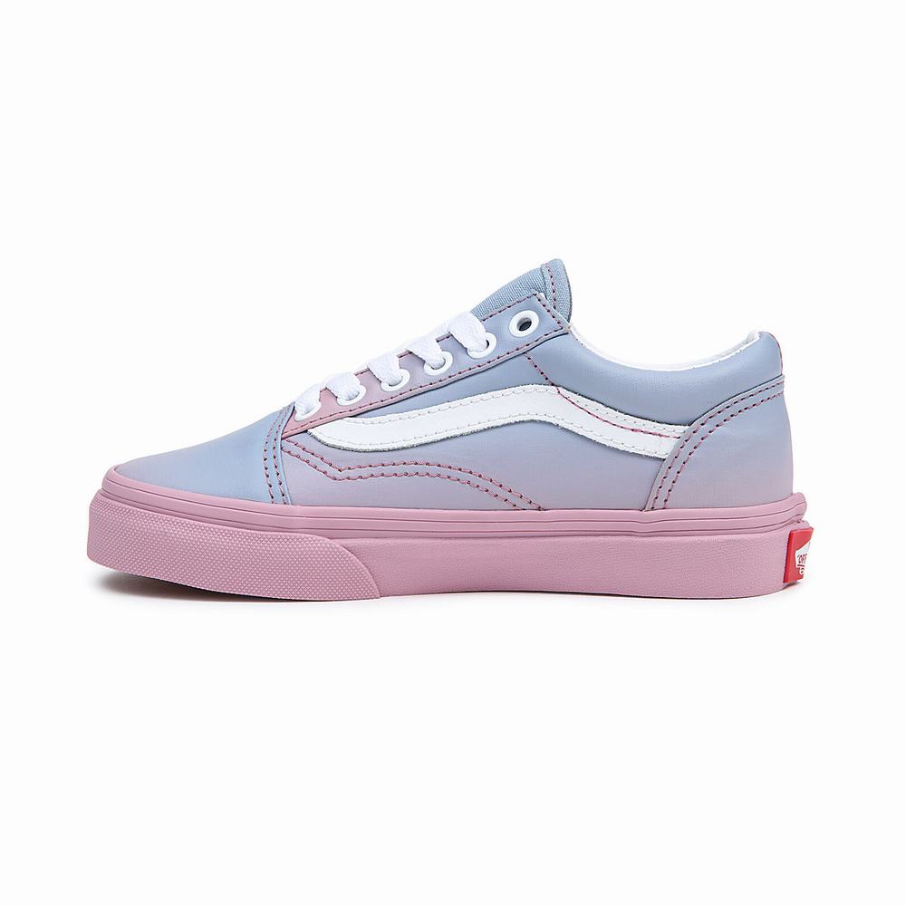 Tenis Vans Skool (8-14 years) Niños Azules/Rosas | AFY925371