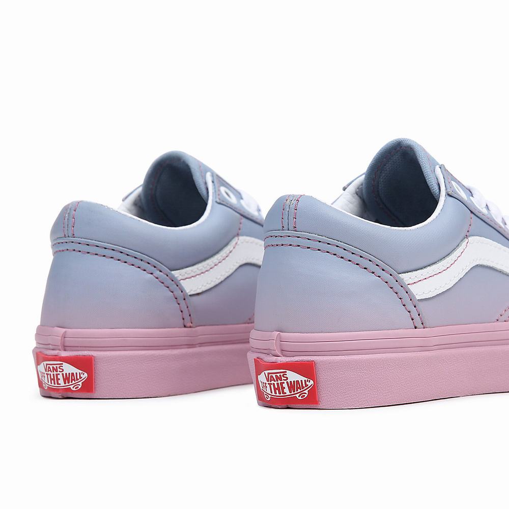 Tenis Vans Skool (8-14 years) Niños Azules/Rosas | AFY925371