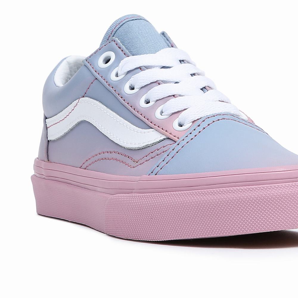 Tenis Vans Skool (8-14 years) Niños Azules/Rosas | AFY925371