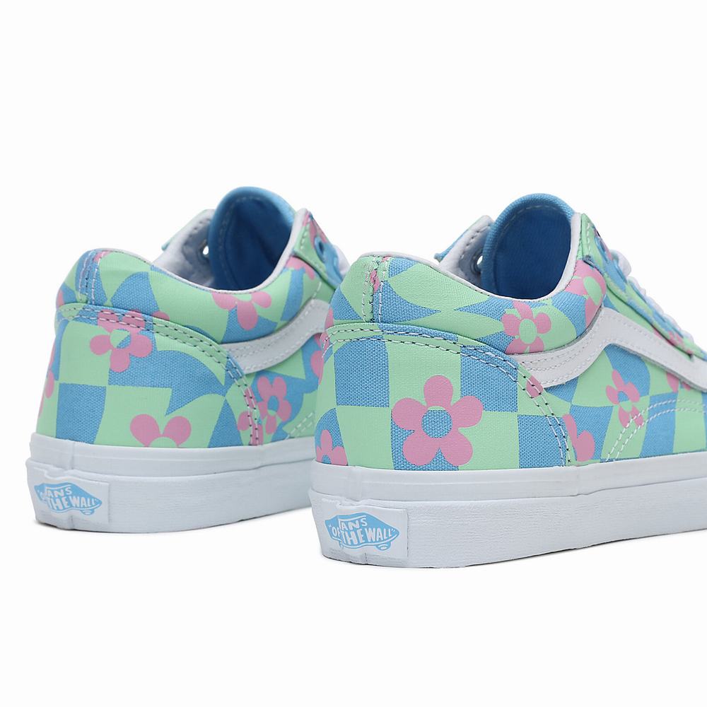 Tenis Vans Skool (8-14 years) Niños Azules/Verde | ZRY814963