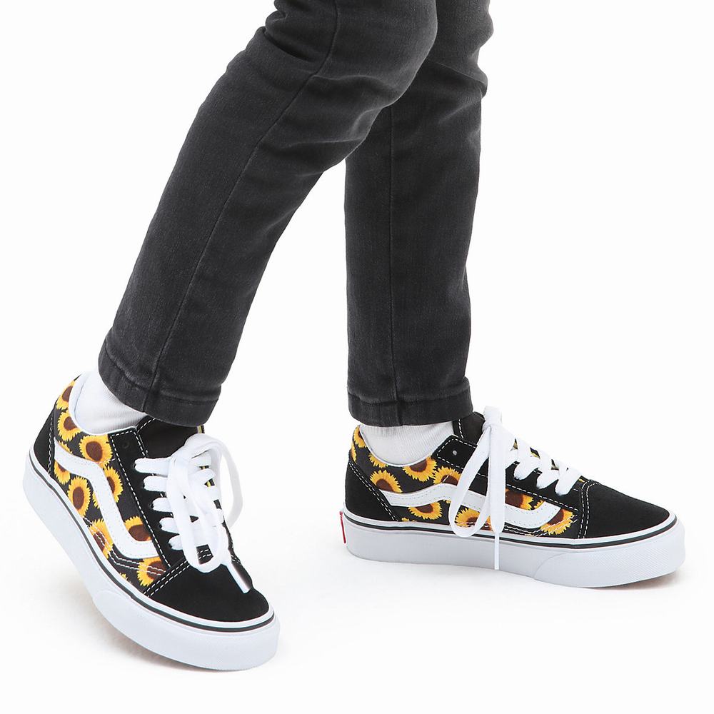 Tenis Vans Skool (8-14 years) Niños Negras | UPE805391