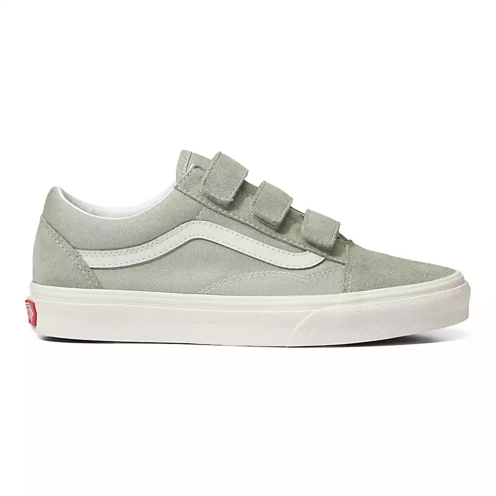 Tenis Vans Suede Canvas Old Skool V Hombre Verde | RDP850123