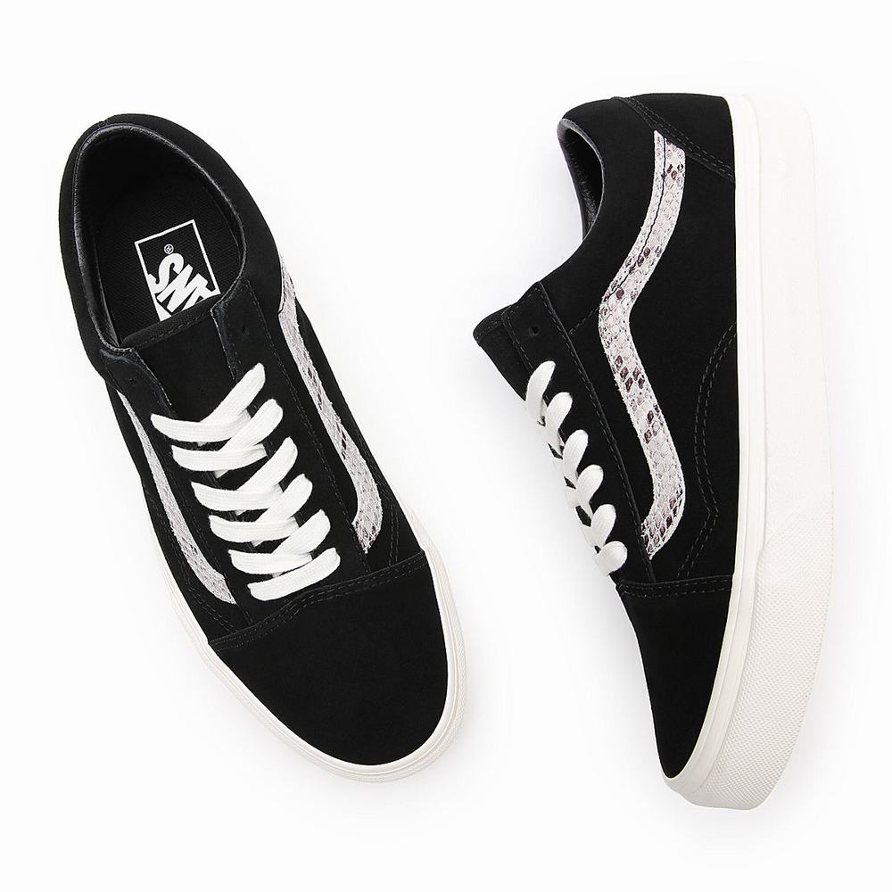 Tenis Vans Suede/Snake Old Skool Mujer Negras | ZFT859230