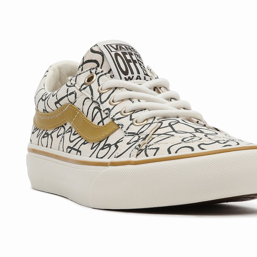 Tenis Vans Textured Waves SK8-Low Reissue SF Mujer Beige | GDM069278