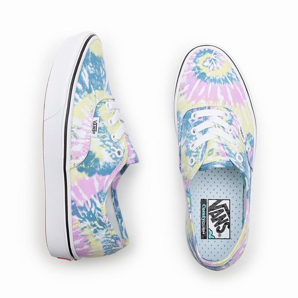 Tenis Vans Tie Dye ComfyCush Authentic Mujer Multicolor | VHY784635