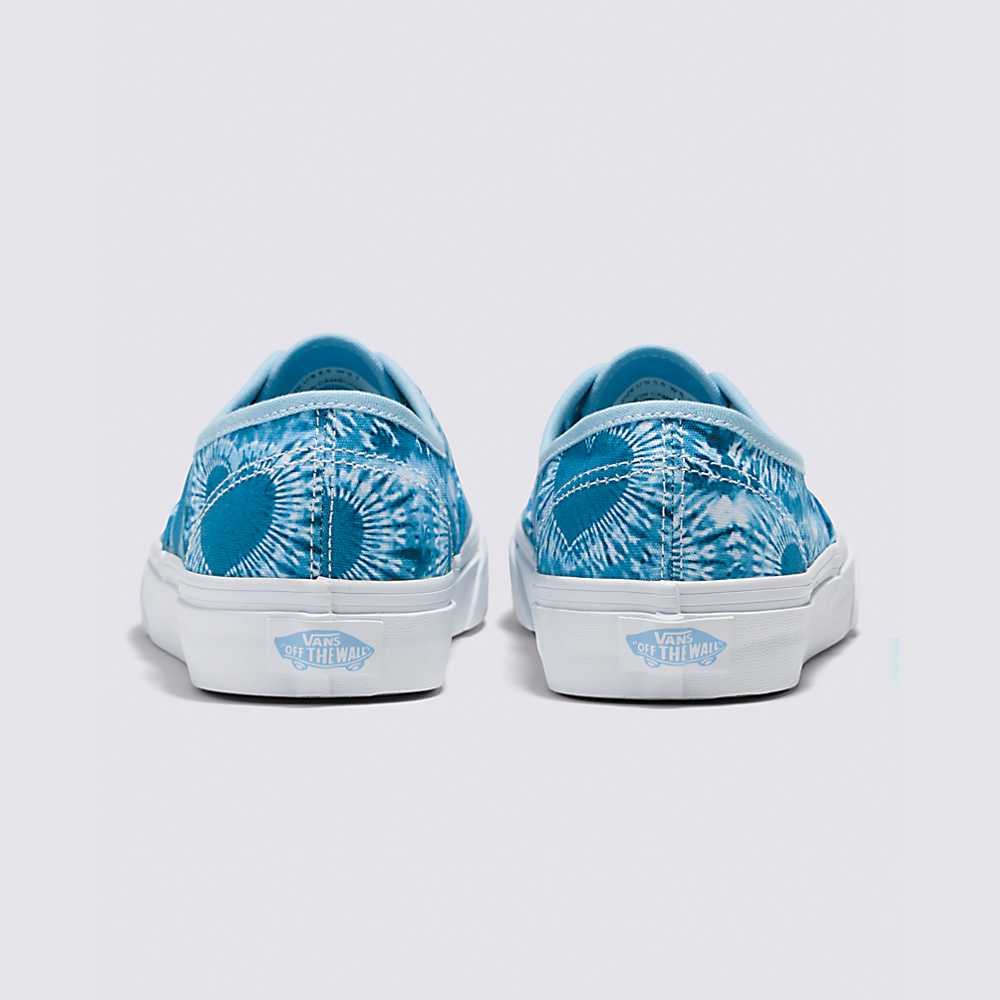 Tenis Vans Tie-dye Hearts Authentic Hombre Azules Claro/Blancas | YPE879605