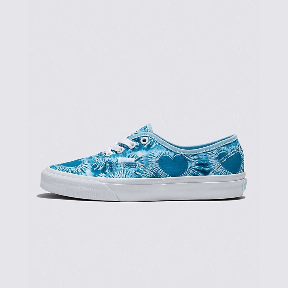 Tenis Vans Tie-dye Hearts Authentic Hombre Azules Claro/Blancas | YPE879605