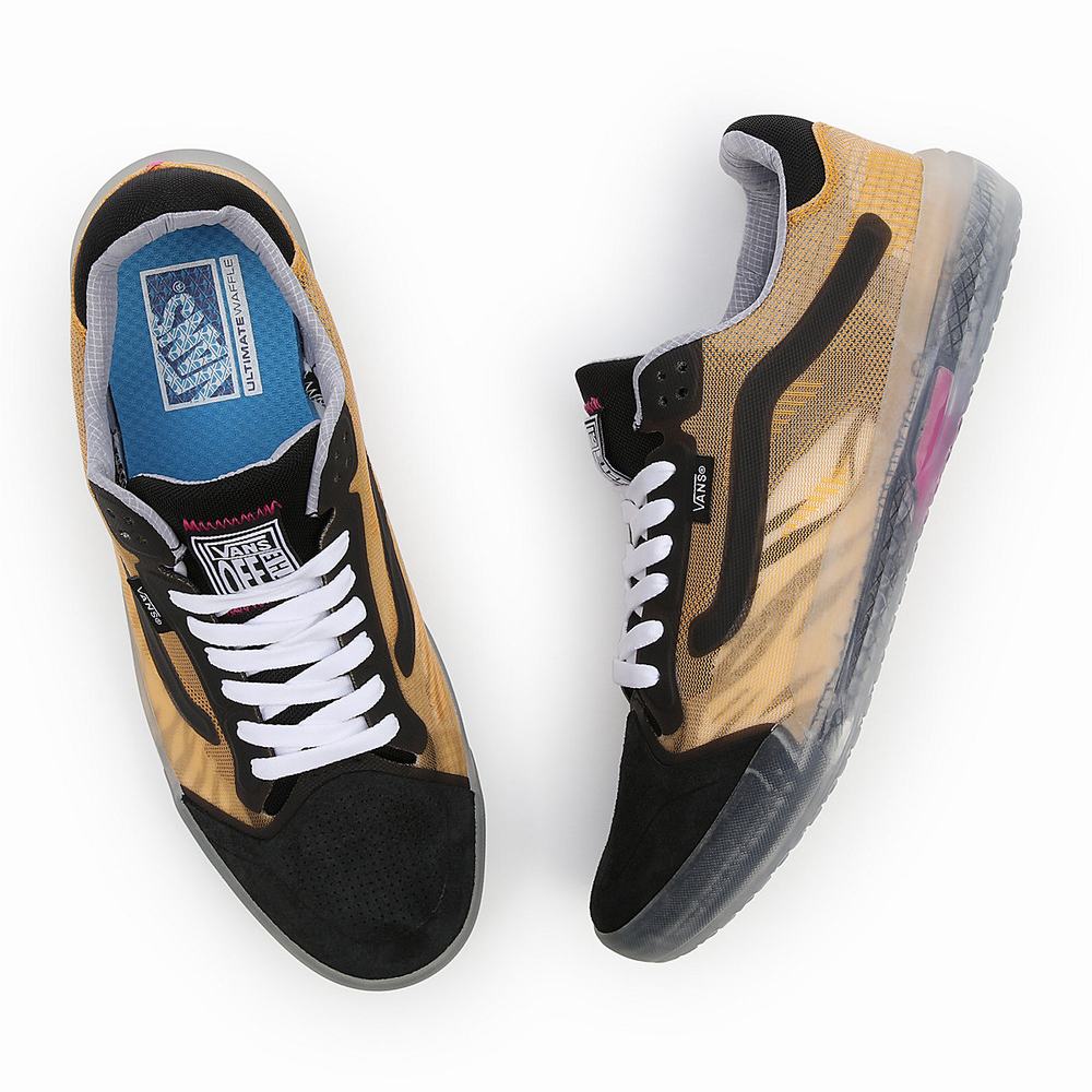 Tenis Vans Transparent EVDNT RW UltimateWaffle Mujer Negras/Amarillo | SIY691804