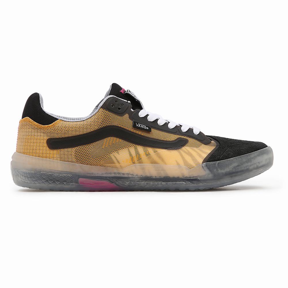 Tenis Vans Transparent EVDNT RW UltimateWaffle Mujer Negras/Amarillo | SIY691804