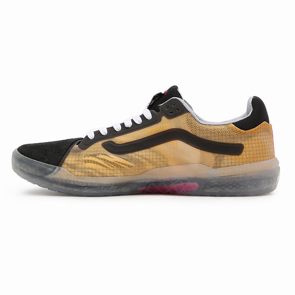 Tenis Vans Transparent EVDNT RW UltimateWaffle Mujer Negras/Amarillo | SIY691804