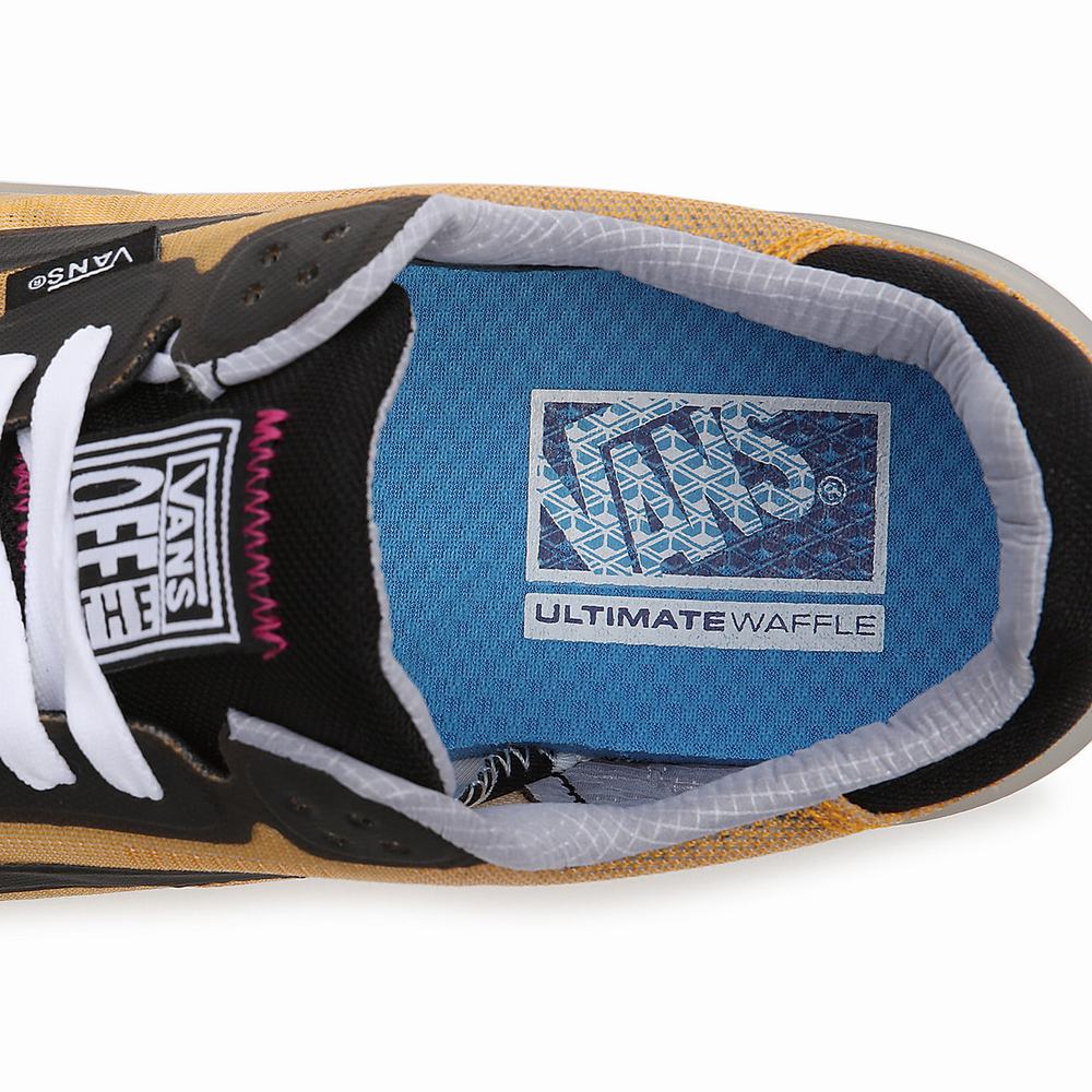 Tenis Vans Transparent EVDNT RW UltimateWaffle Mujer Negras/Amarillo | SIY691804