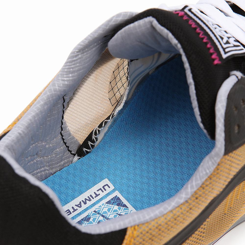 Tenis Vans Transparent EVDNT RW UltimateWaffle Mujer Negras/Amarillo | SIY691804