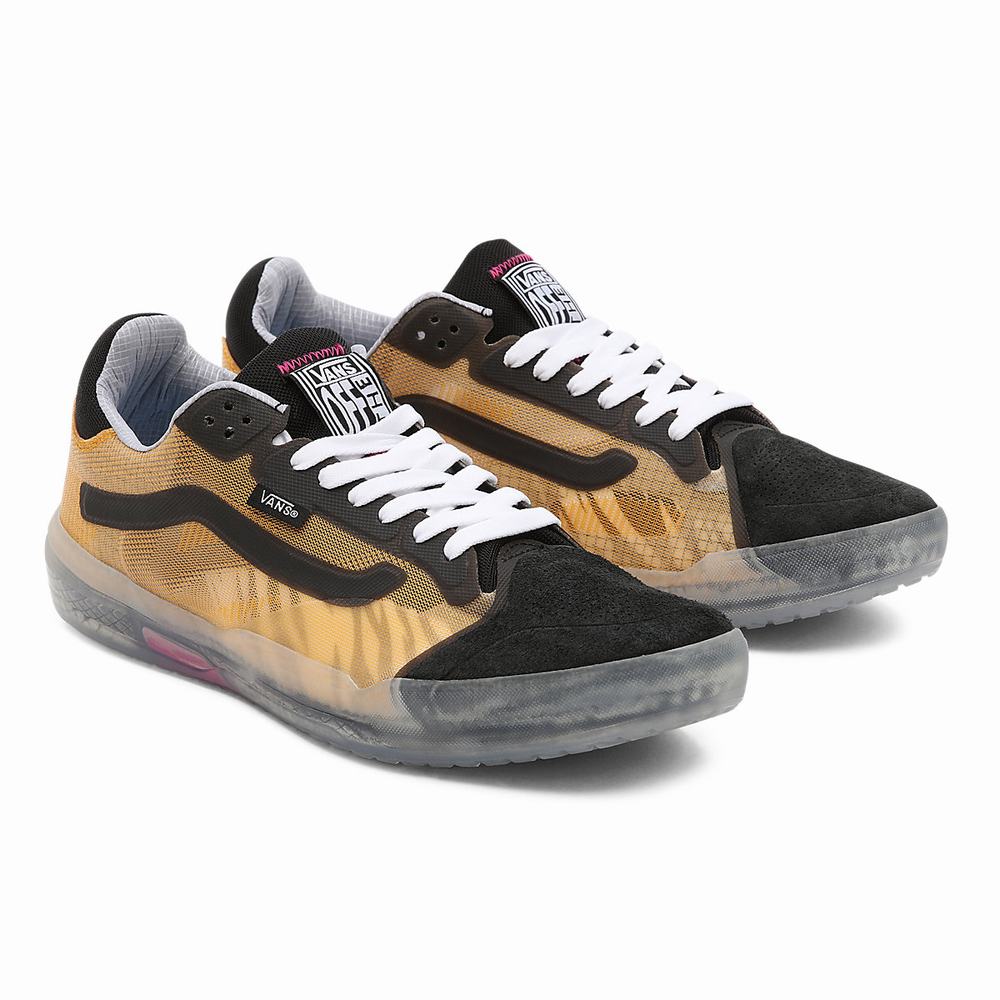 Tenis Vans Transparent EVDNT RW UltimateWaffle Mujer Negras/Amarillo | SIY691804