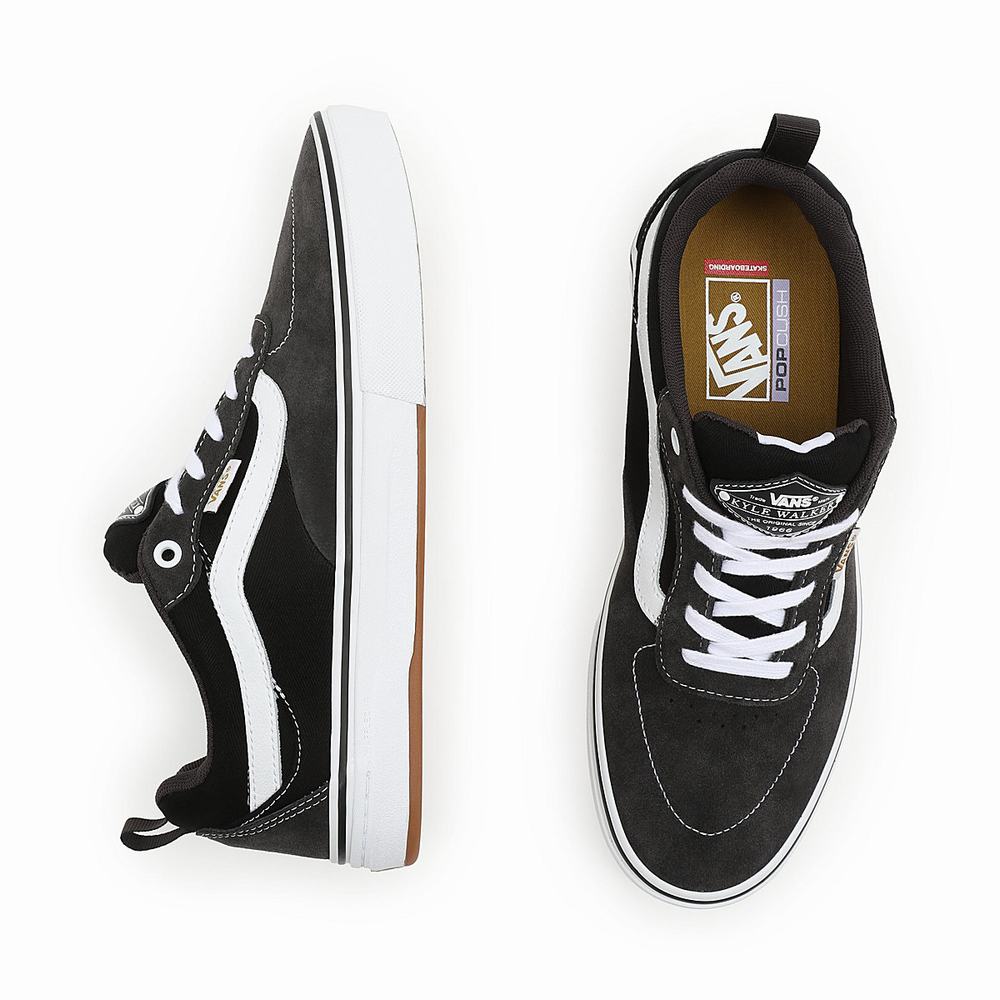 Tenis Vans Twill Kyle Walker Hombre Negras/Gris | ZVE478630