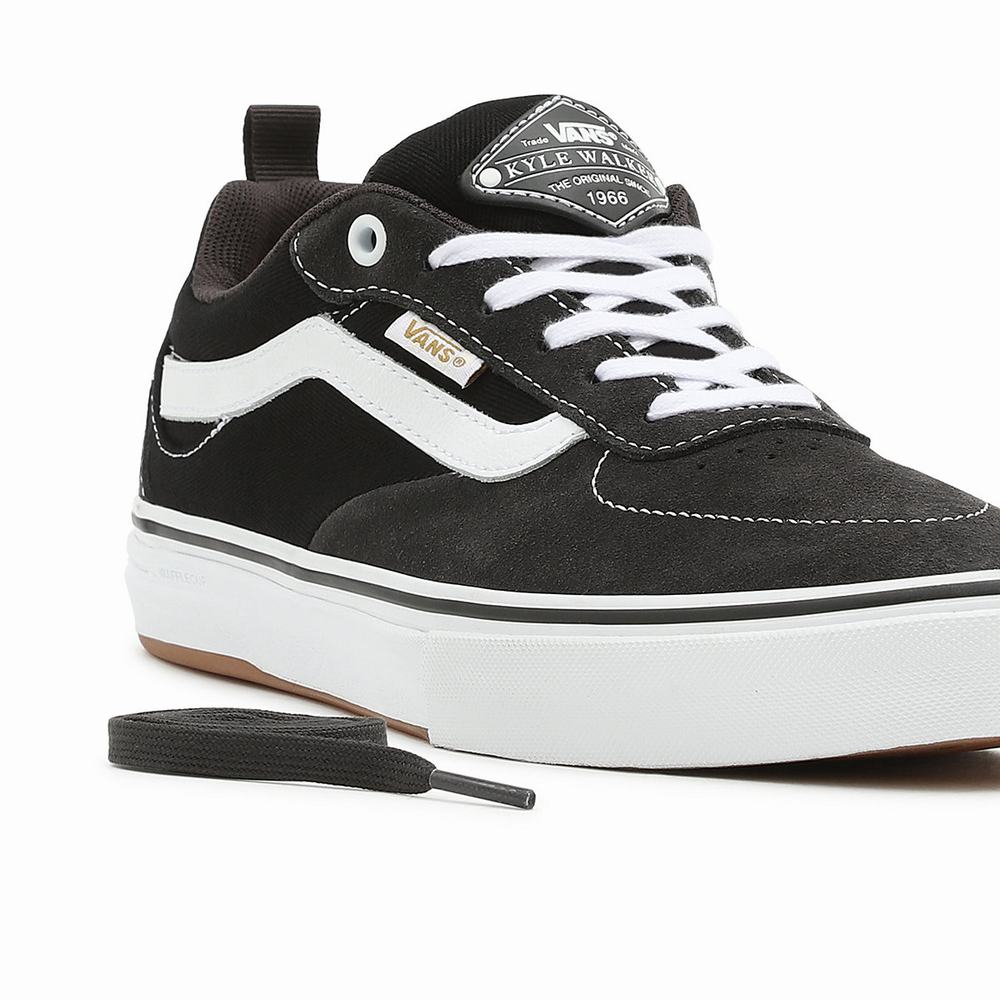 Tenis Vans Twill Kyle Walker Hombre Negras/Gris | ZVE478630