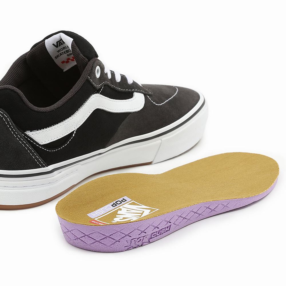 Tenis Vans Twill Kyle Walker Hombre Negras/Gris | ZVE478630