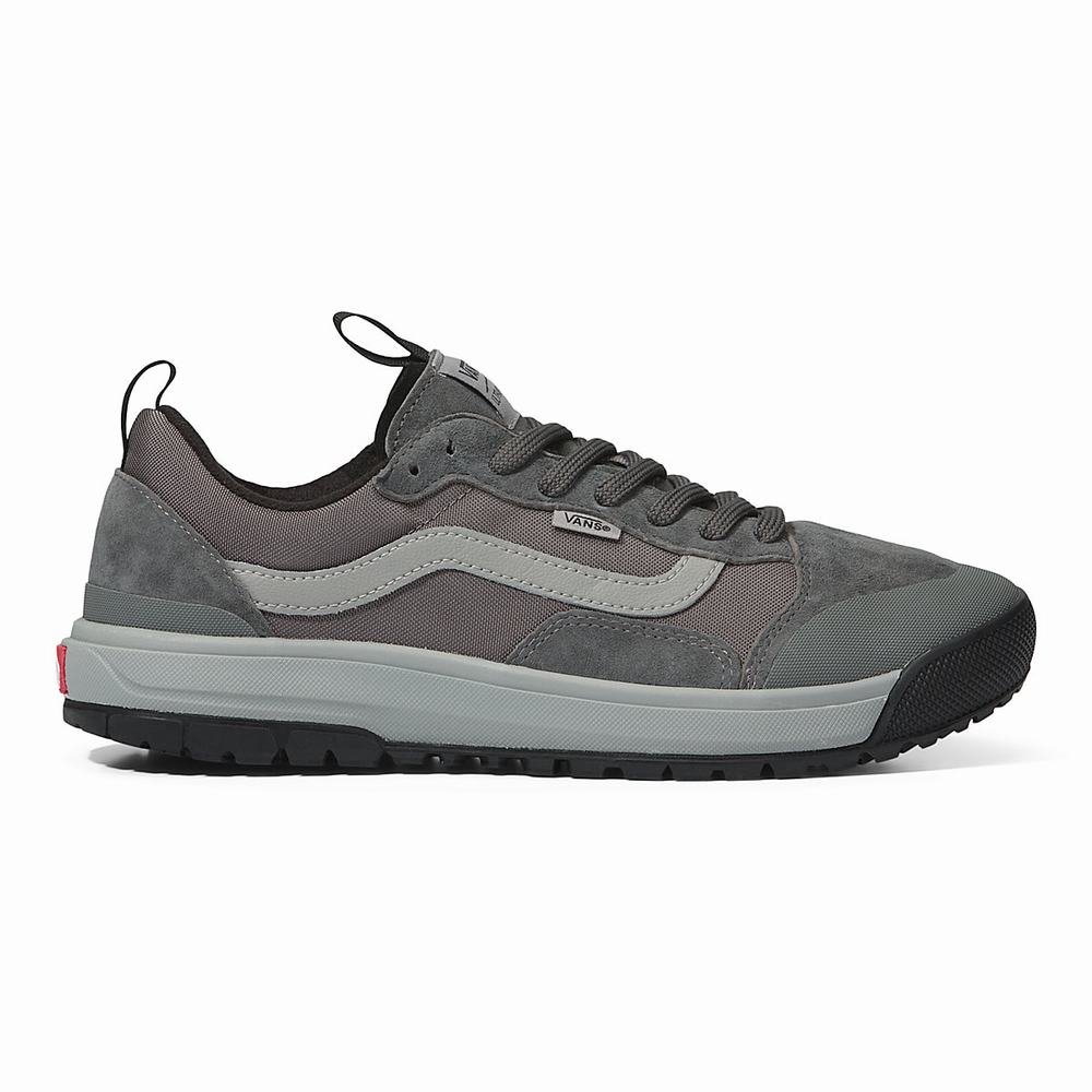 Tenis vans gris online con negro