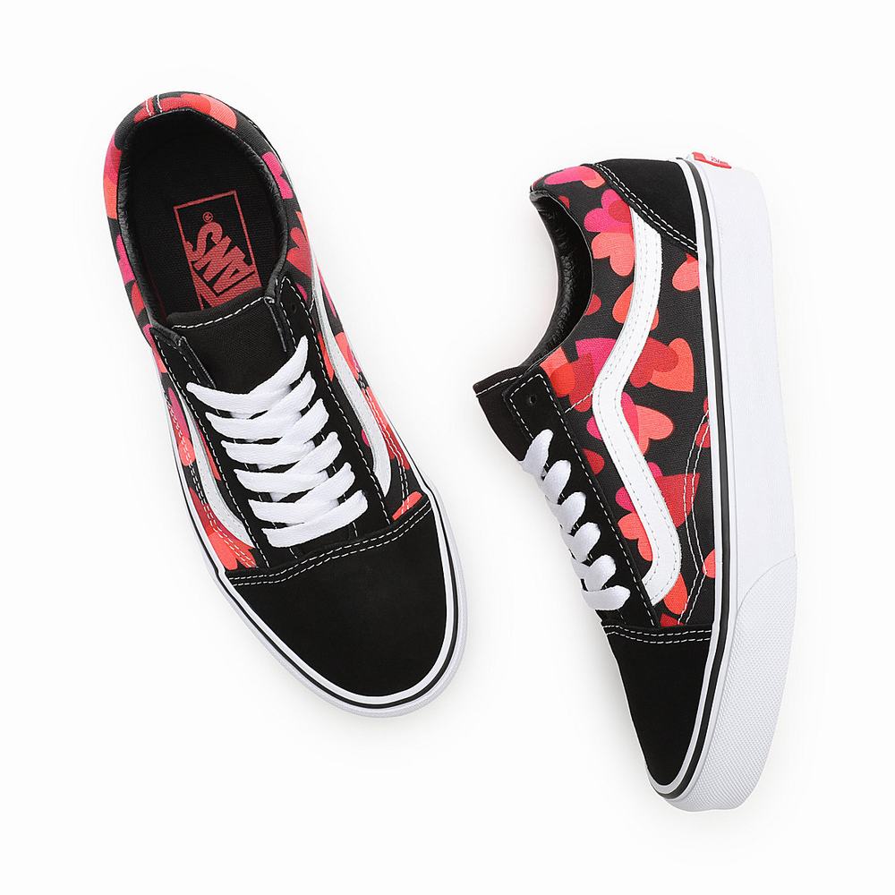 Tenis Vans Valentines Hearts Old Skool Hombre Negras | LNR530498