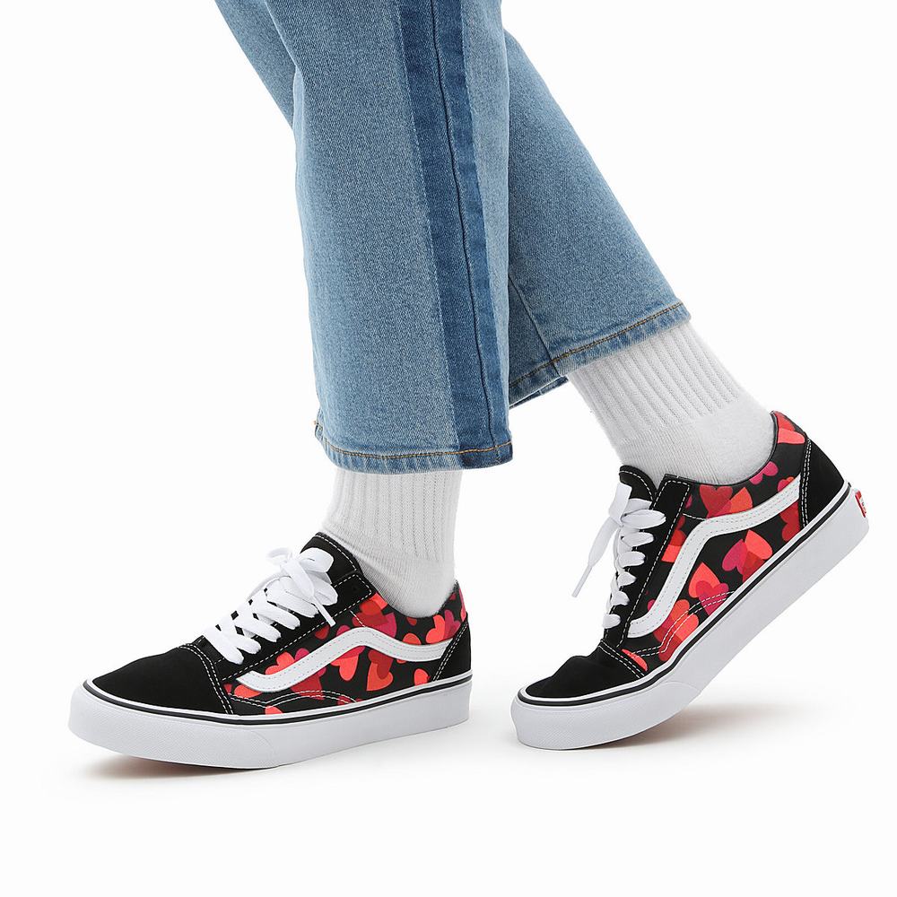 Tenis Vans Valentines Hearts Old Skool Hombre Negras | LNR530498