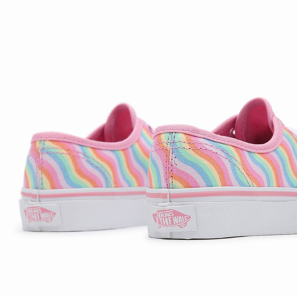 Tenis Vans Wavy Rainbow Authentic (4-8 years) Niños Multicolor/Rosas | OUB672085