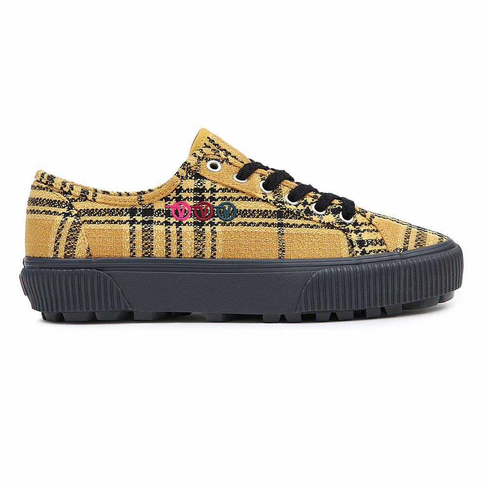 Tenis Vans X Curren X Knost Delridge SF Mujer Amarillo | MXO473628