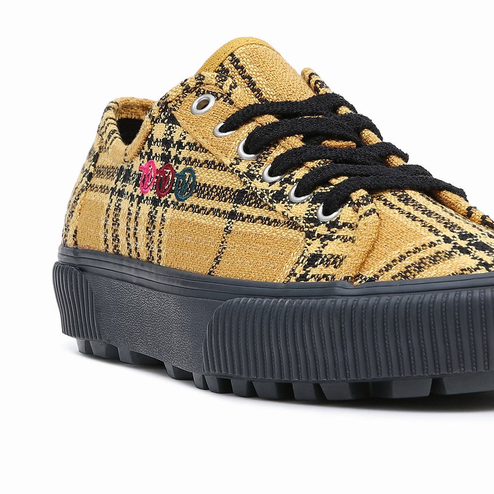 Tenis Vans X Curren X Knost Delridge SF Mujer Amarillo | MXO473628