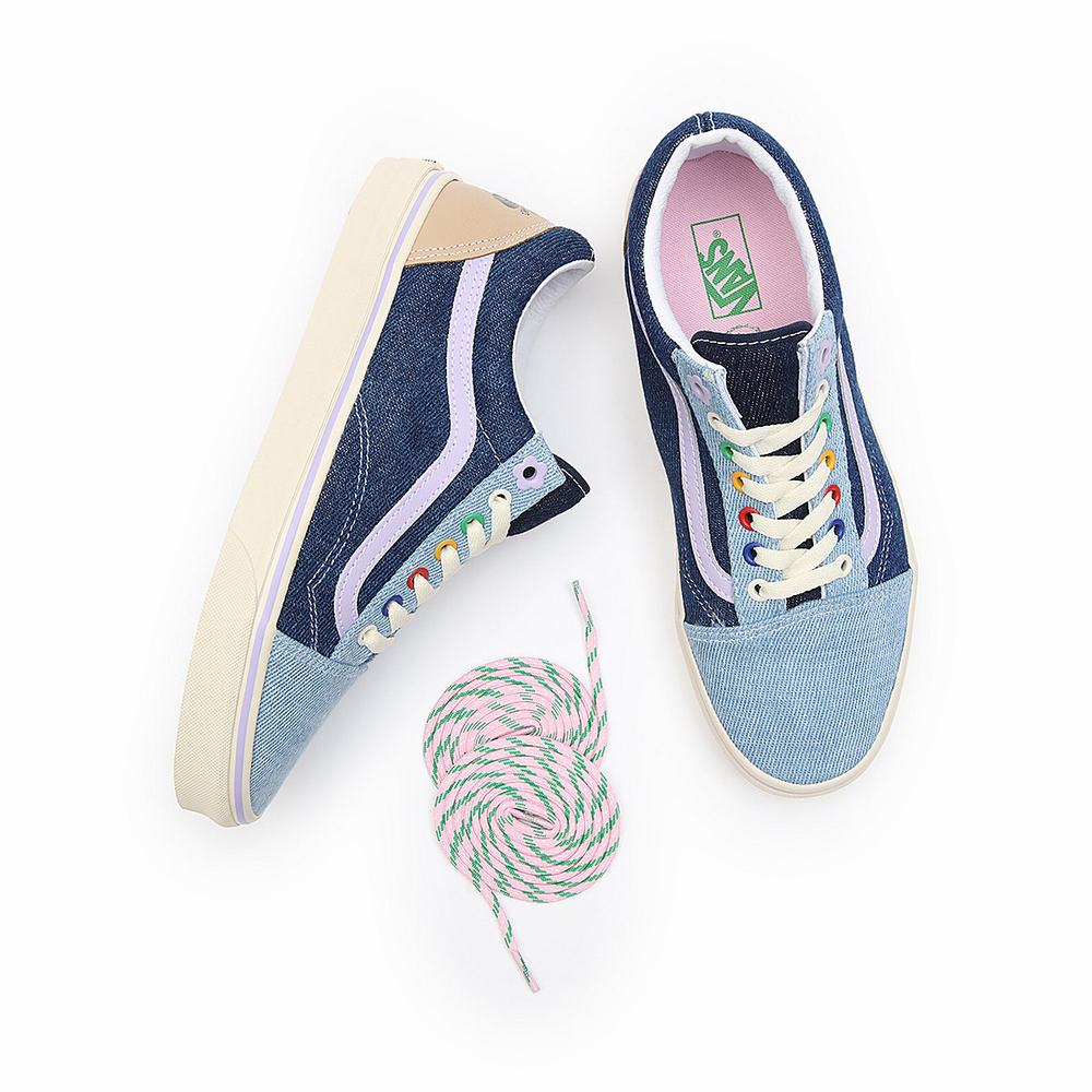 Tenis Vans X EM on Holiday Old Skool Mujer Moradas | XWZ853497