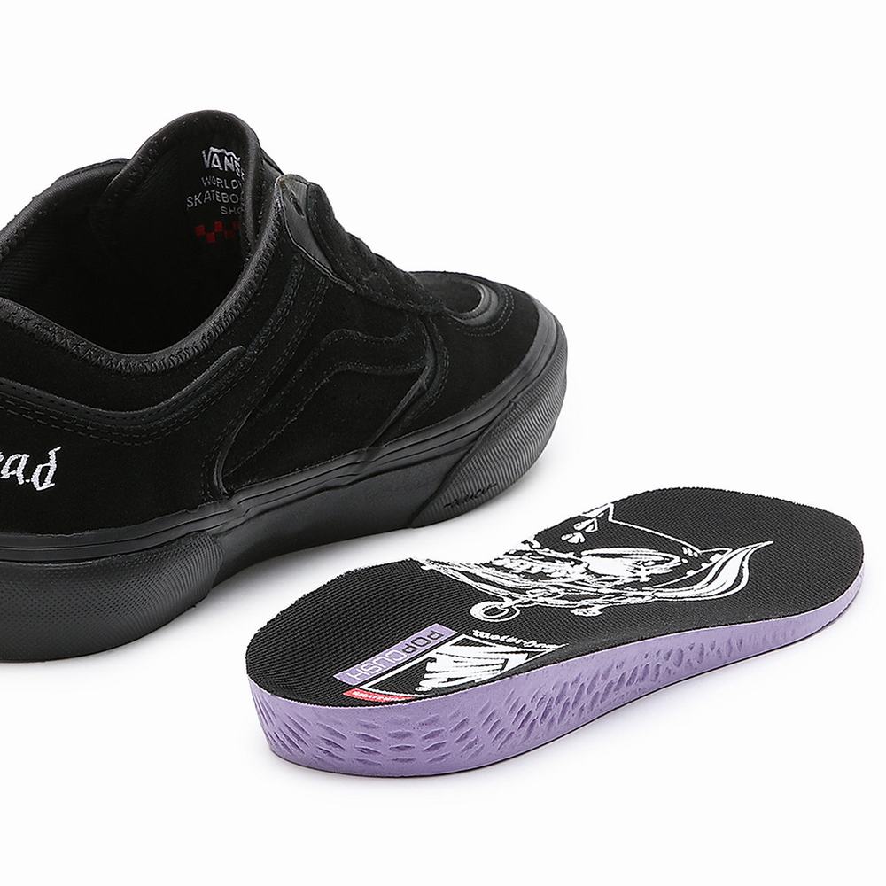 Tenis Vans X Motorhead Rowley Hombre Negras | JLN549267