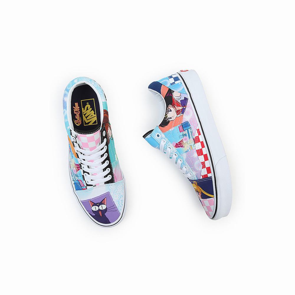 Tenis Vans X Pretty Guardian Sailor Moon Old Skool Patchwork Mujer Multicolor | YGF834729