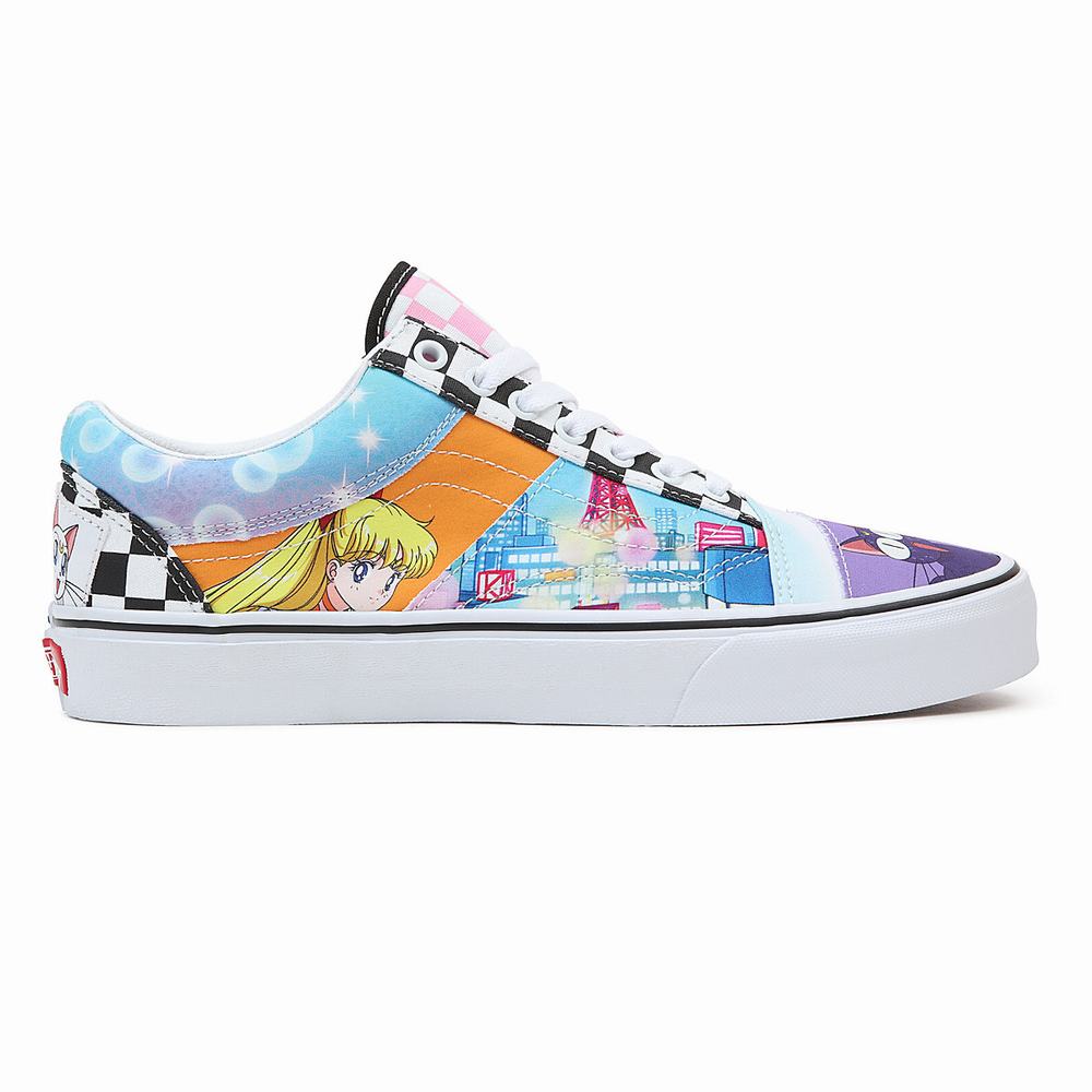 Tenis Vans X Pretty Guardian Sailor Moon Old Skool Patchwork Mujer Multicolor | YGF834729