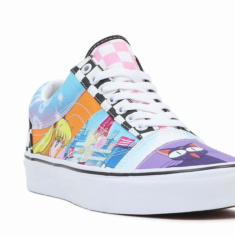 Tenis Vans X Pretty Guardian Sailor Moon Old Skool Patchwork Mujer Multicolor | YGF834729