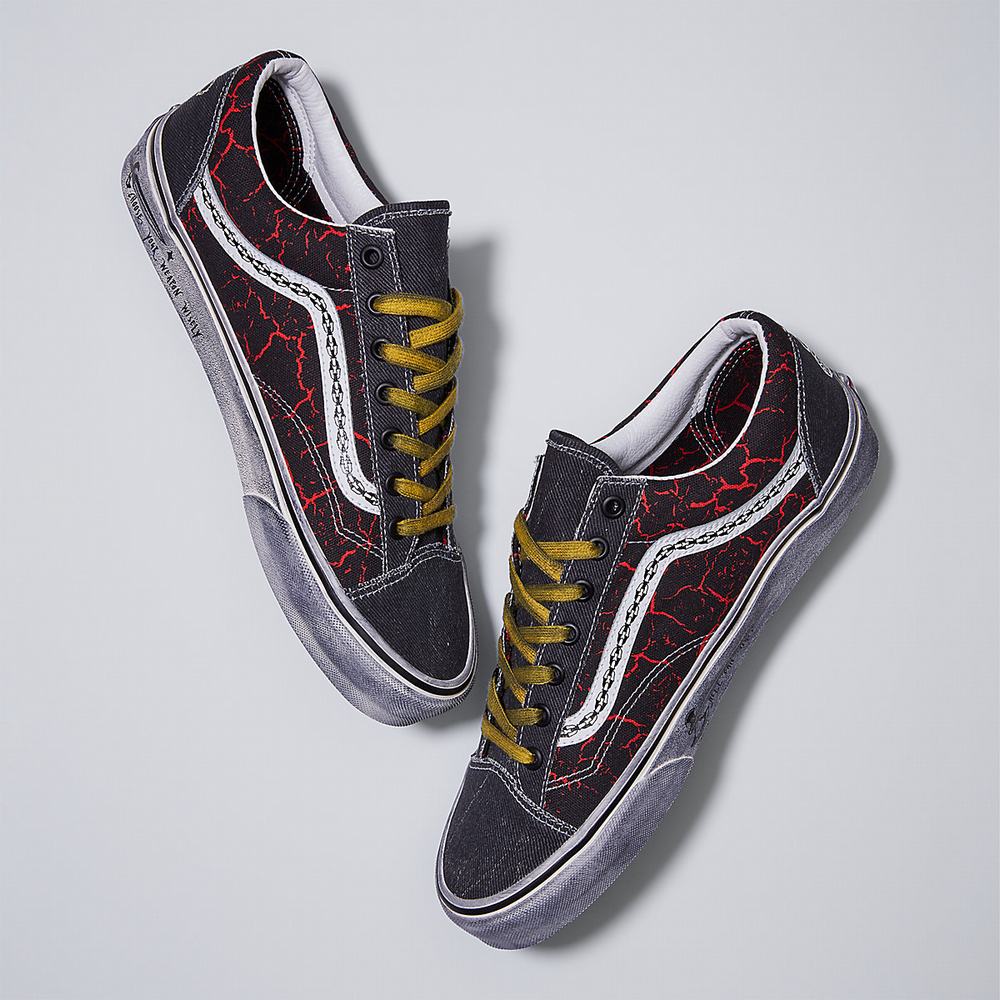 Tenis Vans X Stranger Things Estilo 36 Hombre Negras/Rojas | RGJ083296