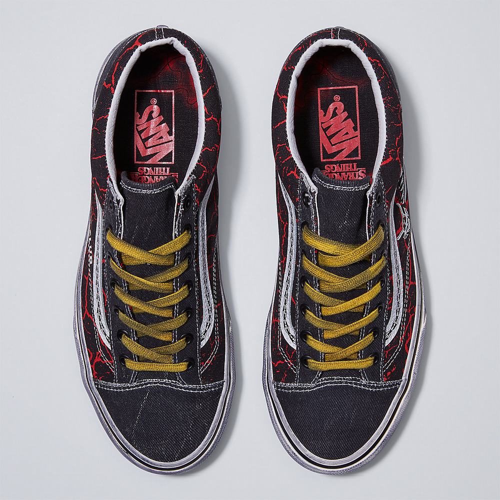 Tenis Vans X Stranger Things Estilo 36 Hombre Negras/Rojas | RGJ083296