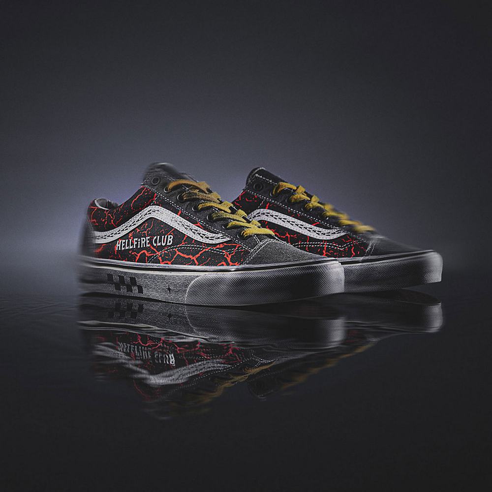 Tenis Vans X Stranger Things Estilo 36 Hombre Negras/Rojas | RGJ083296