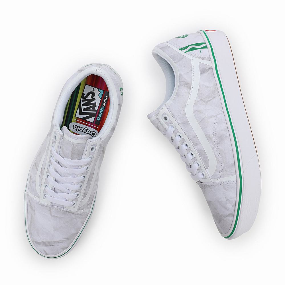 Tenis Vans x Crayola ComfyCush Old Skool Mujer Blancas | ARX163092