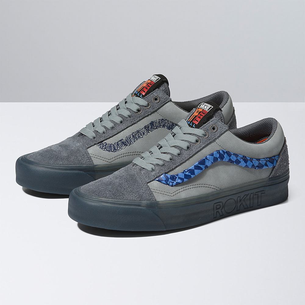 Tenis Vans x Rokit Old Skool 36 DX Hombre Gris | WCN941653