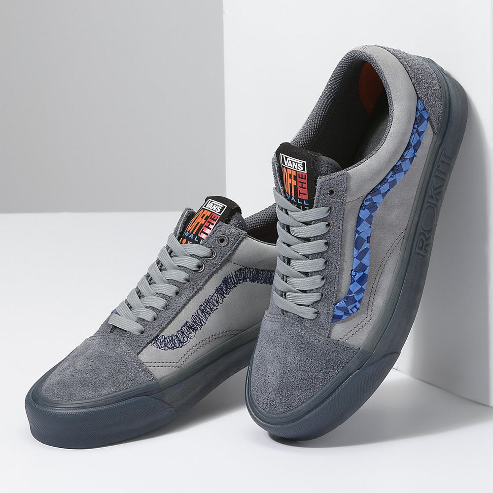 Tenis Vans x Rokit Old Skool 36 DX Hombre Gris | WCN941653