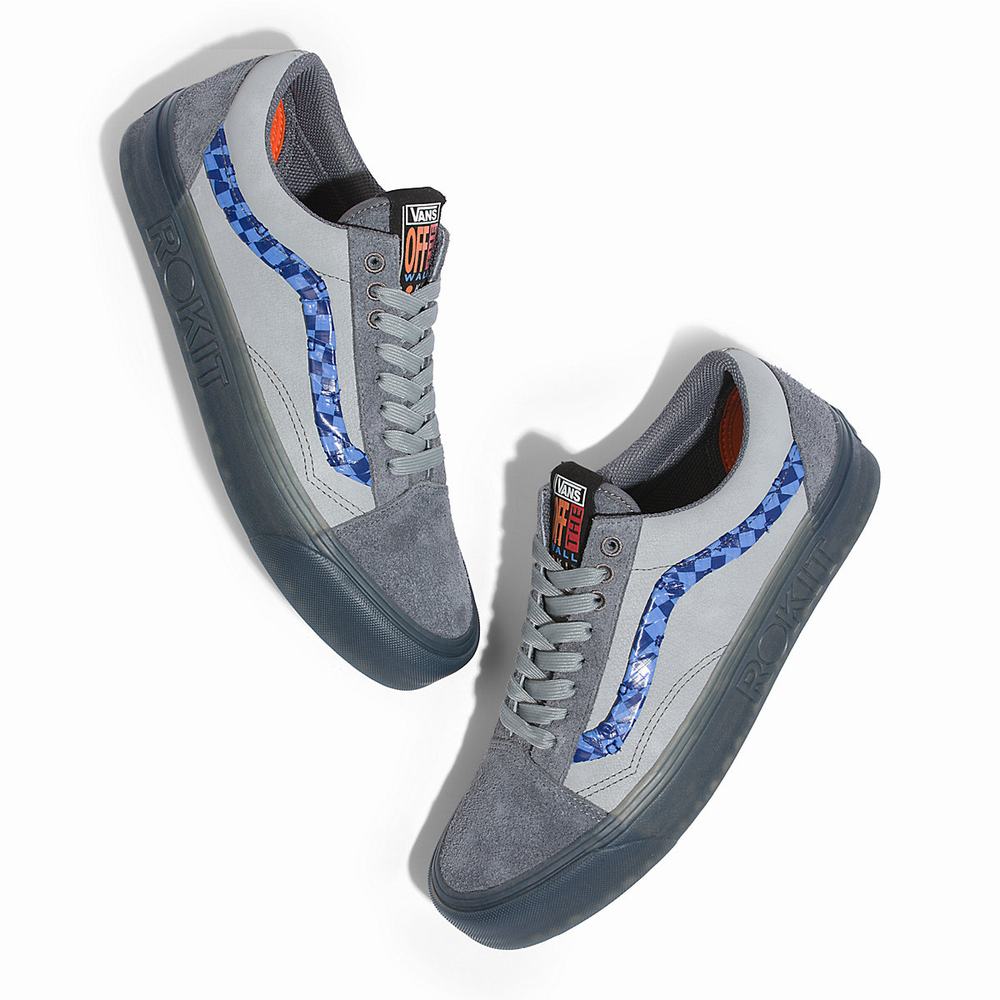 Tenis Vans x Rokit Old Skool 36 DX Mujer Gris | RDF274539