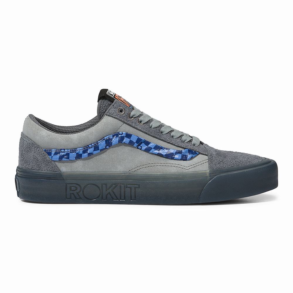 Tenis Vans x Rokit Old Skool 36 DX Mujer Gris | RDF274539