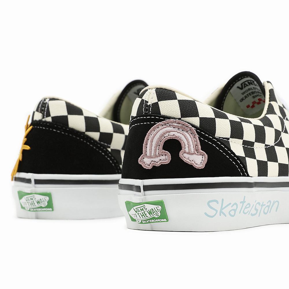 Tenis Vans x Skateistan Skate Era Mujer Negras/Blancas | AKU123895